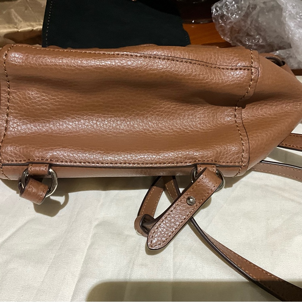 Coach Tan Leather Women's Backpack - Picture 5 of 7